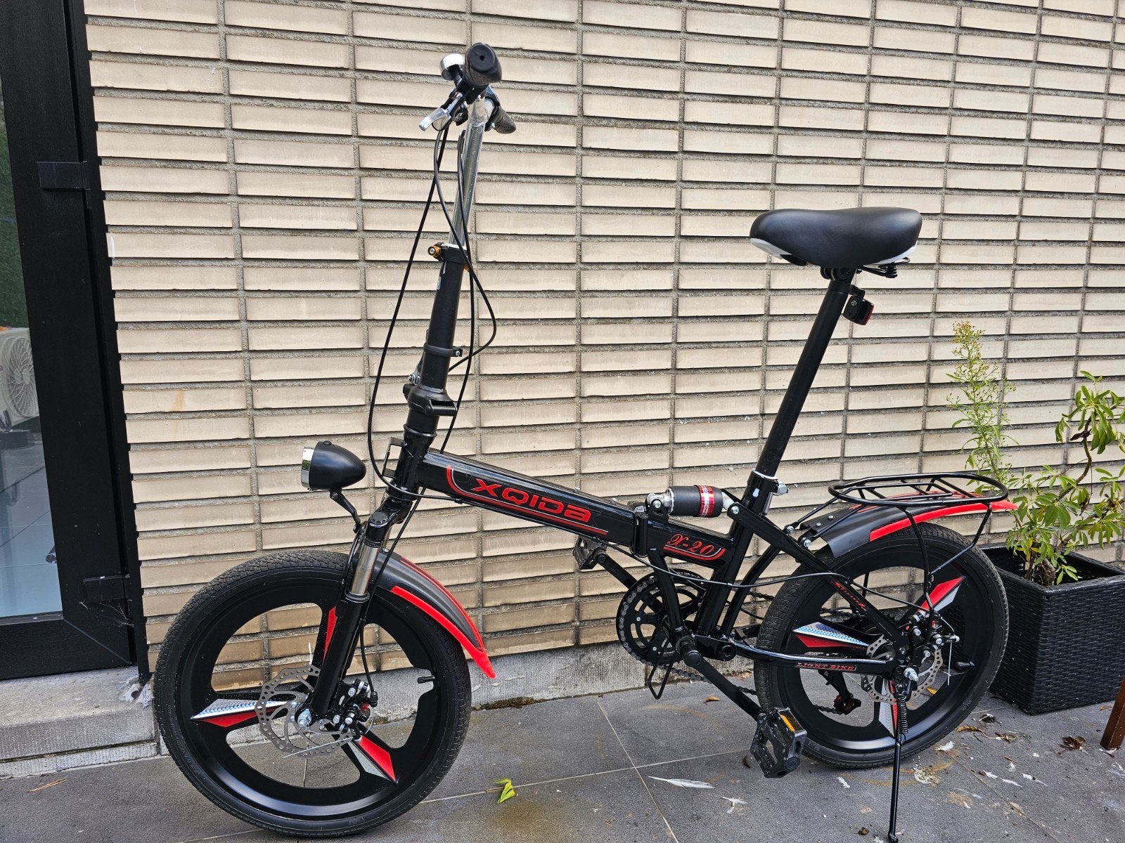 Nieuwe vouwfiets met schijfremmen, versnellingen en vering, Ophalen, Versnellingen, Nieuw, Schijfrem