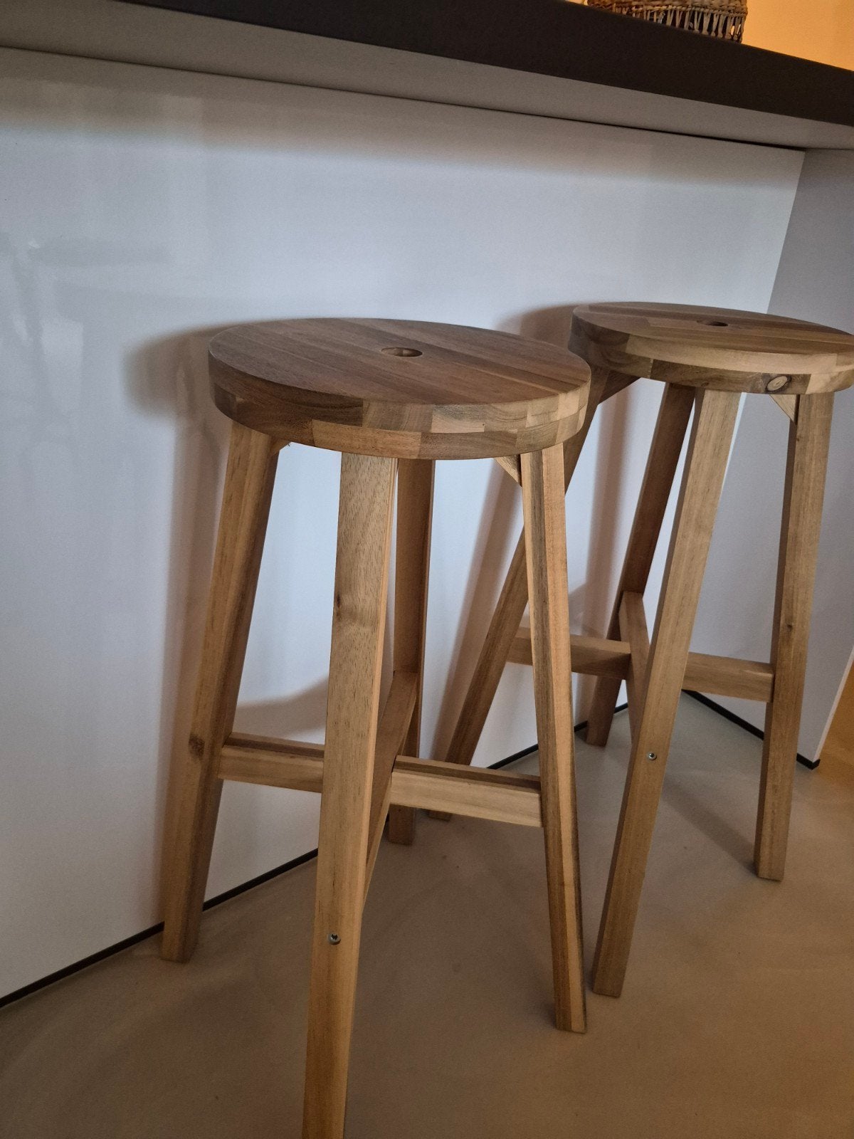 Barkrukken IKEA, Huis en Inrichting, Barkrukken, Ophalen, Met voetsteun, 60 tot 90 cm, Zo goed als nieuw