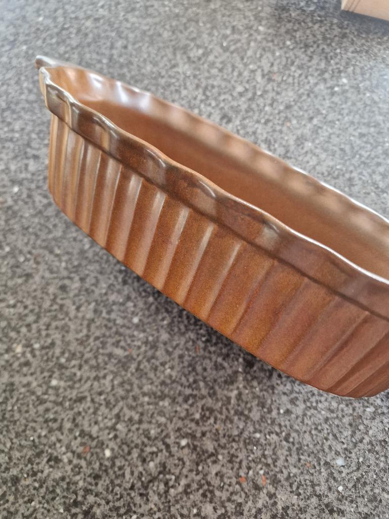 Gerzit vintage keramische ovenschaal, Antiek en Kunst, Antiek | Keramiek en Aardewerk, Ophalen of Verzenden