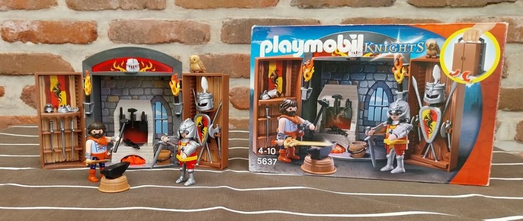 Playmobil 5637- Speelbox Ridder en Smid, Ophalen of Verzenden, Zo goed als nieuw