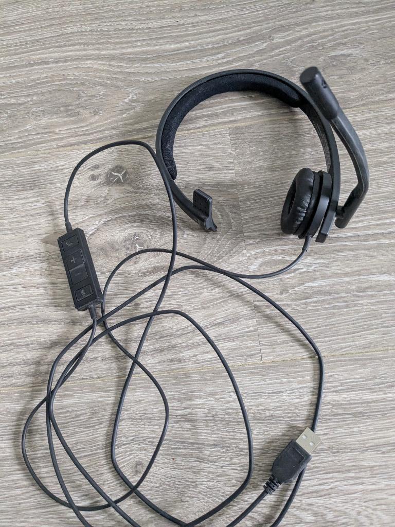 Headset Logitech H570e Mono, Informatique & Logiciels, Casques micro, Enlèvement ou Envoi, On-ear, Comme neuf, Filaire