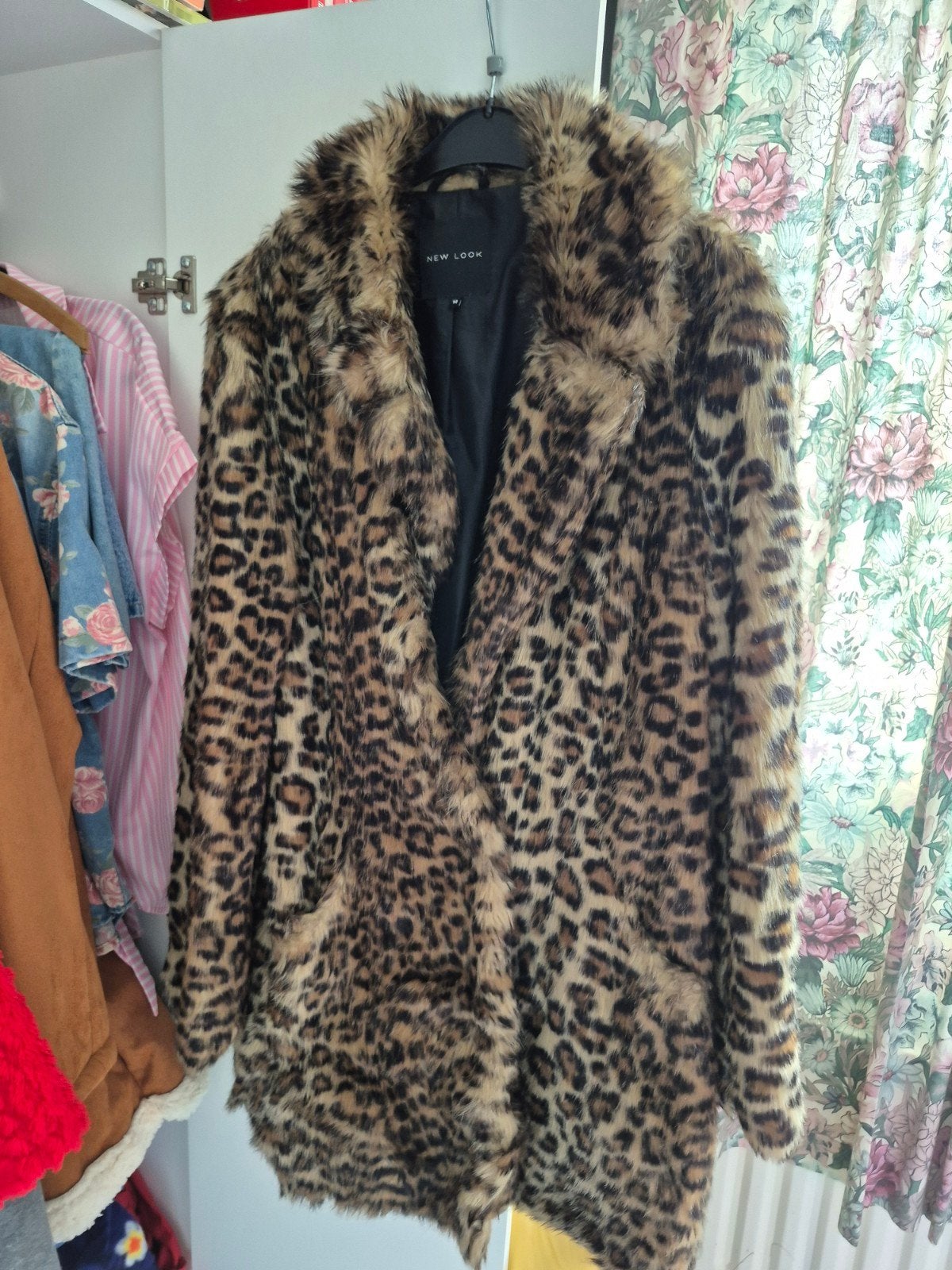 jas New look luipaard maat 40 goede staat, Kleding | Dames, Jassen | Winter, Ophalen of Verzenden, Maat 38/40 (M)