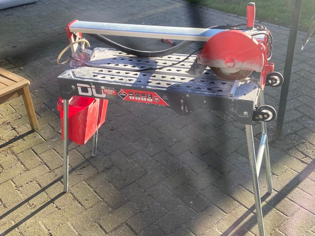 Rubi tegelzaag DU-200 EVO – watergekoeld”, Doe-het-zelf en Bouw, Gereedschap | Zaagmachines, Ophalen, Zo goed als nieuw