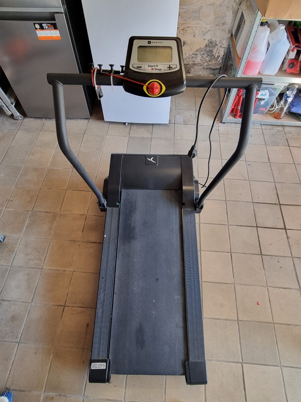Tapis marche à pied, Ophalen