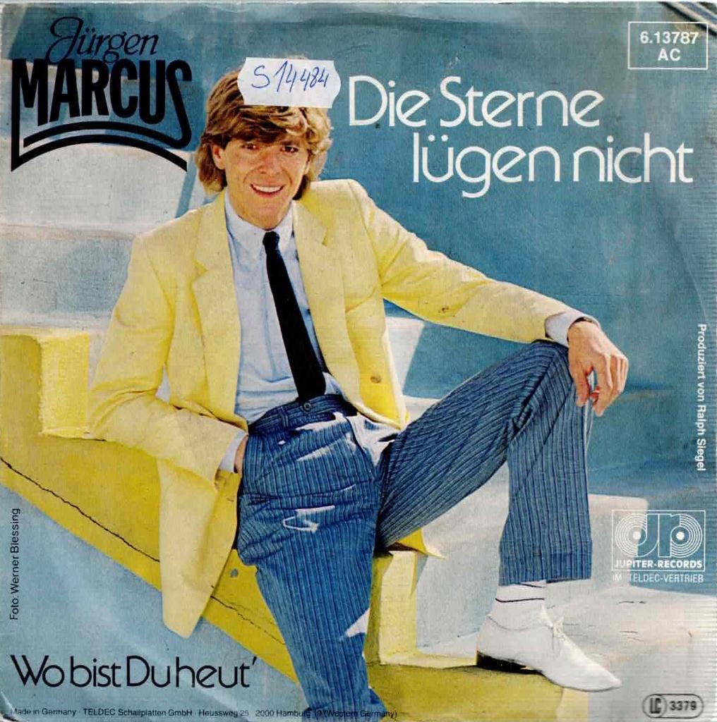 Vinyl, 7"  /  Jürgen Marcus – Die Sterne Lügen Nicht, Cd's en Dvd's, Vinyl | Overige Vinyl, 1980 - 1989, Overige formaten, Ophalen of Verzenden