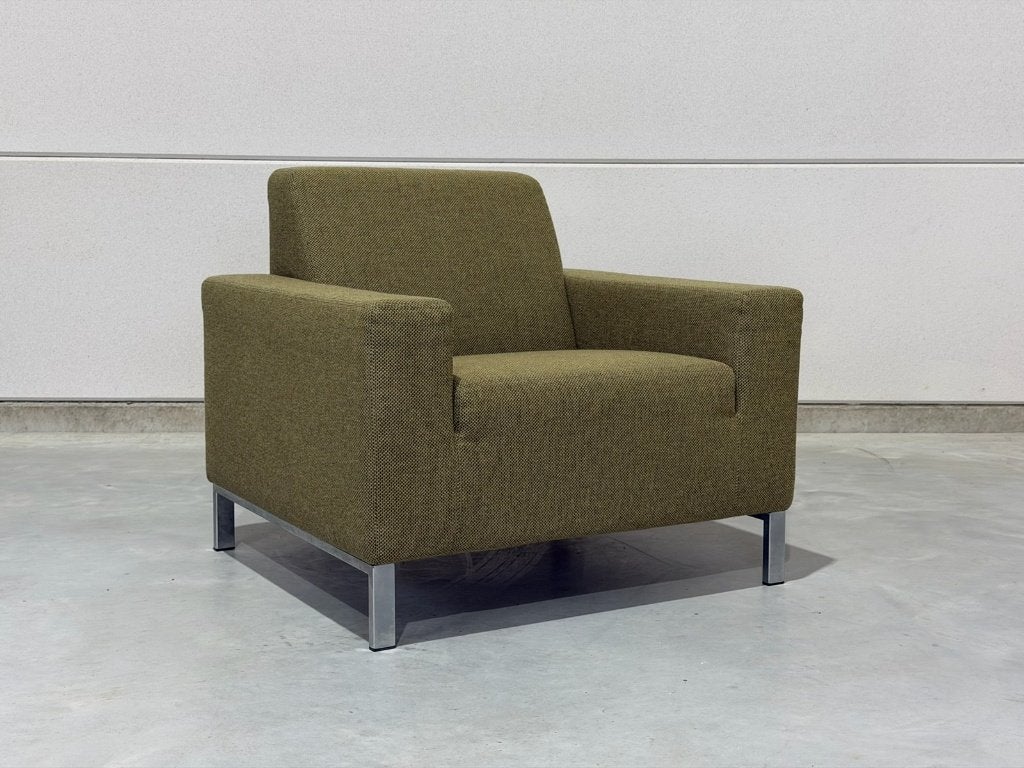 Fauteuil Gelderland 6511 vert – comme neuf, Maison & Meubles, 75 à 100 cm, Cuir, Comme neuf, Enlèvement