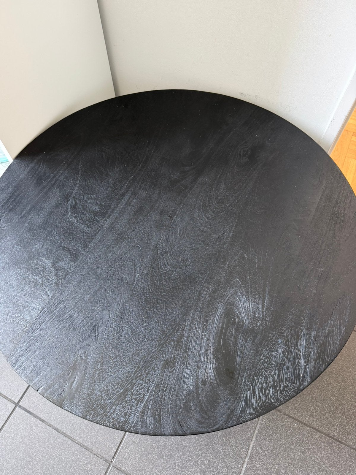 Salontafel mangohout zwart, Huis en Inrichting, Tafels | Bijzettafels, Ophalen, Zo goed als nieuw