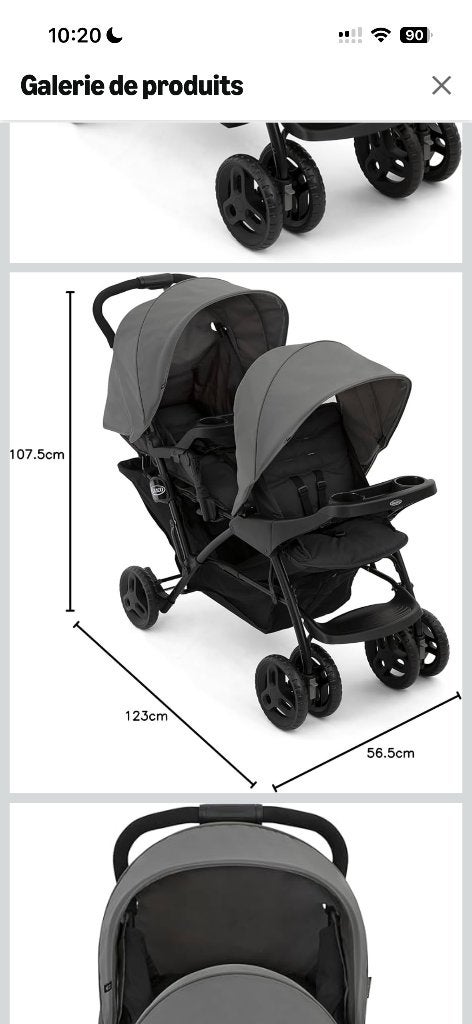 Poussette double, Enfants & Bébés, Poussettes & Combinaisons, Neuf, Poussette combi, Autres marques, Enlèvement ou Envoi