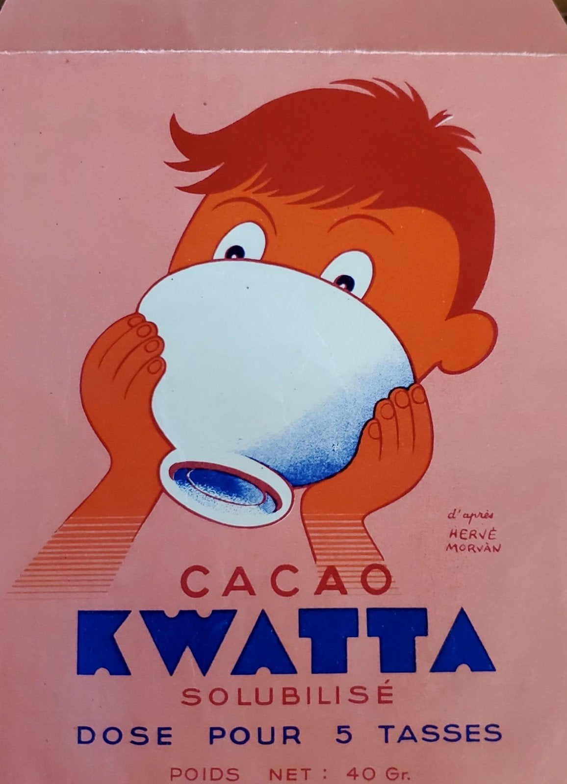 Sachet cacao et chocolaterie Kwatta., Enlèvement