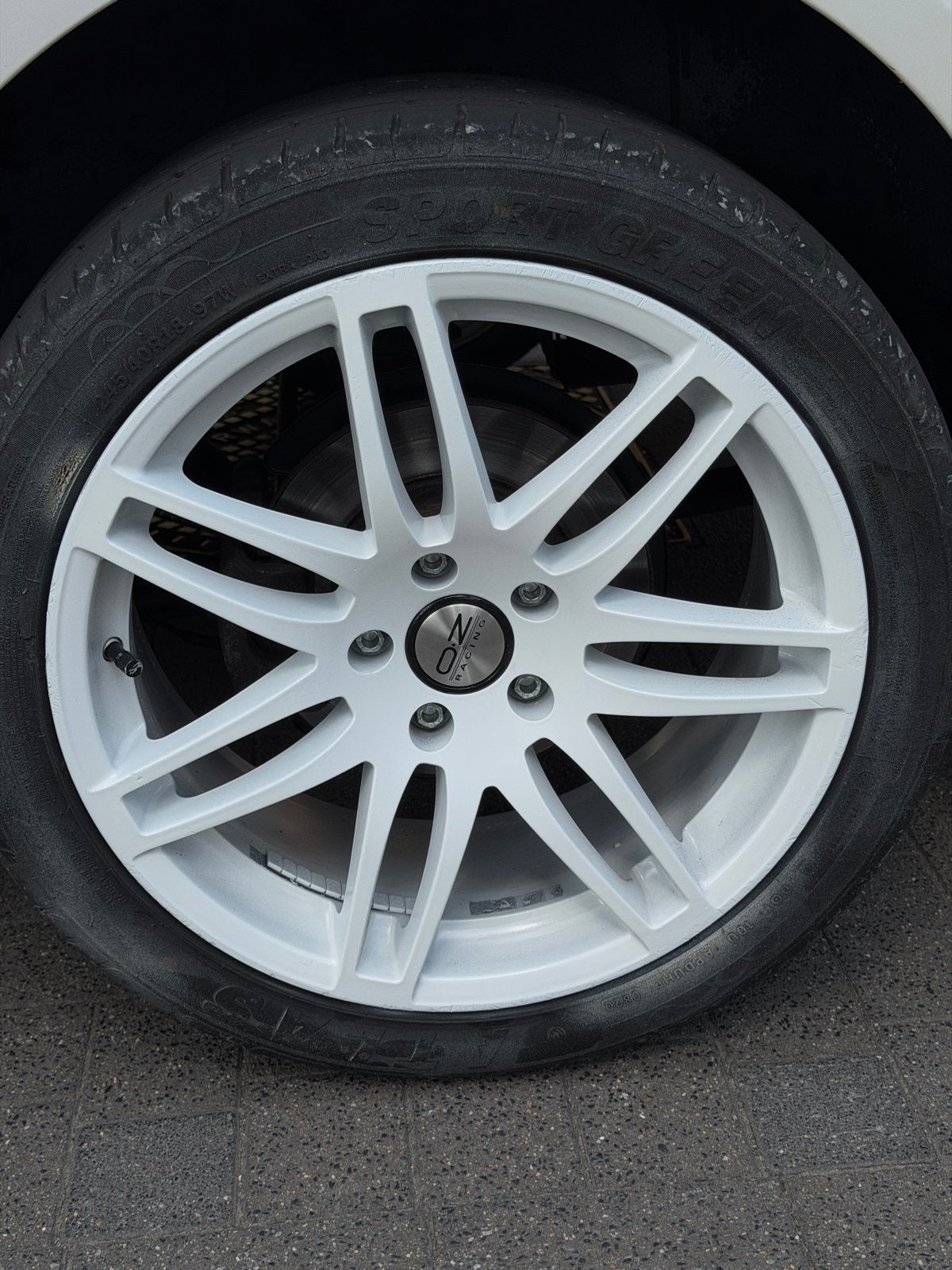 Witte velgen, Auto-onderdelen, Banden en Velgen, Ophalen, 18 inch, Banden en Velgen, All Season