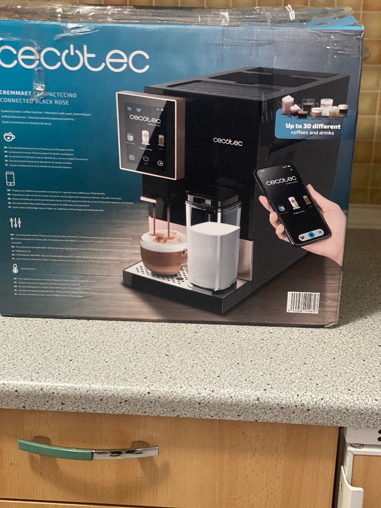 Cecotec Cremmaet Connected Black Rose — Graanmachine, Ophalen, Koffiemachine, Koffiebonen, Zo goed als nieuw