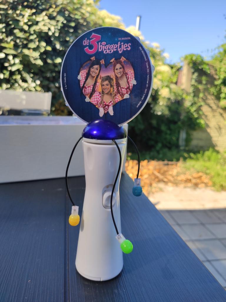 3 biggetjes toorts met lichteffect, Kinderen en Baby's, Speelgoed | Overig, Ophalen, Zo goed als nieuw, Jongen of Meisje