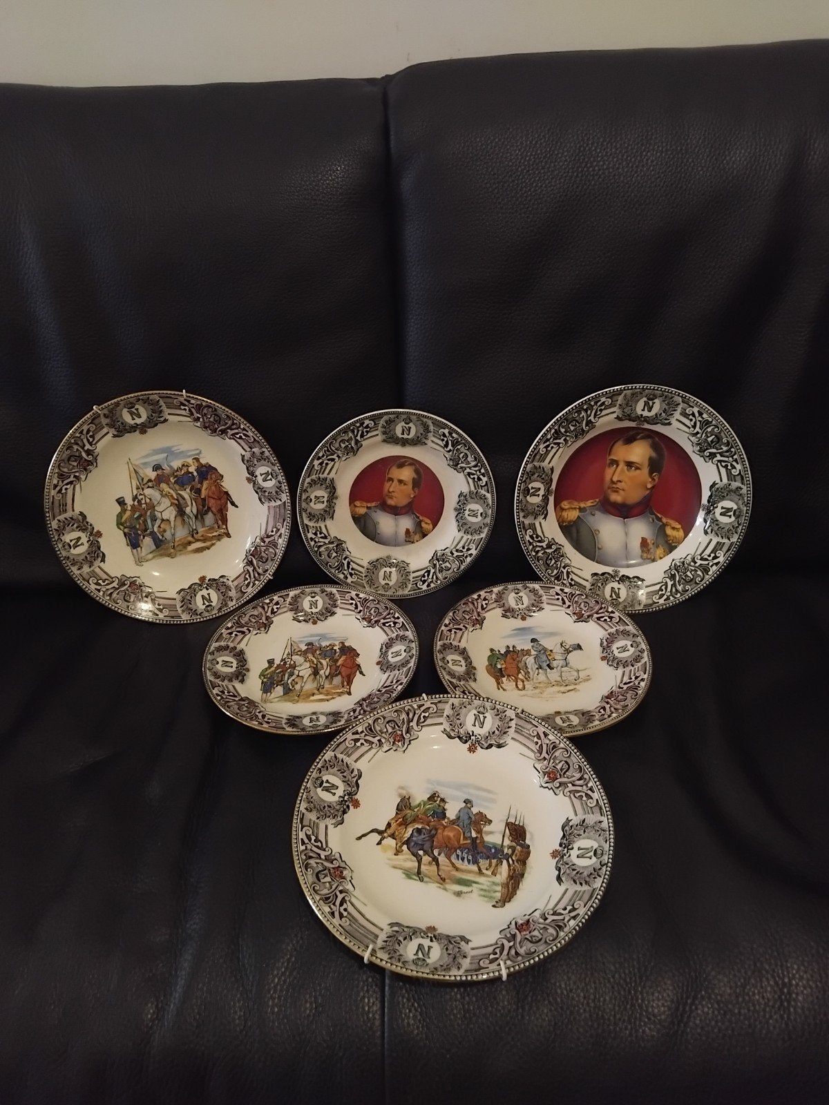Set Van 6,Antieke Borden "Napoleon Serie,, Antiquités & Art, Enlèvement ou Envoi