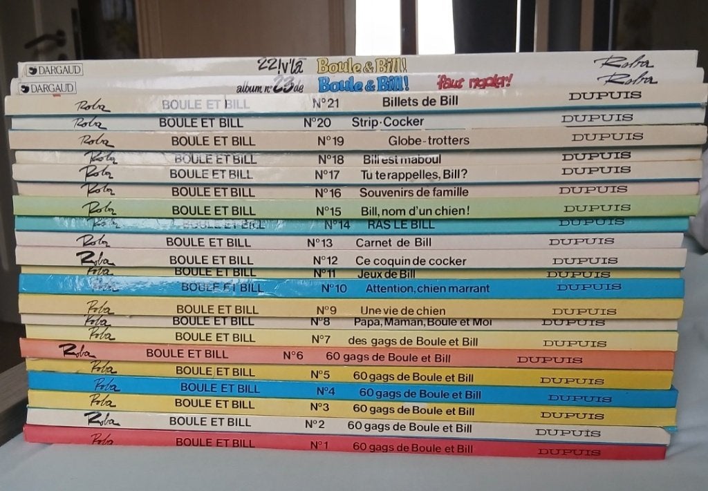 Lot 23 BD Boule et Bill - Tomes 1 à 21 + 22 et 23, Enlèvement ou Envoi, Série complète ou Série, Utilisé, Roba