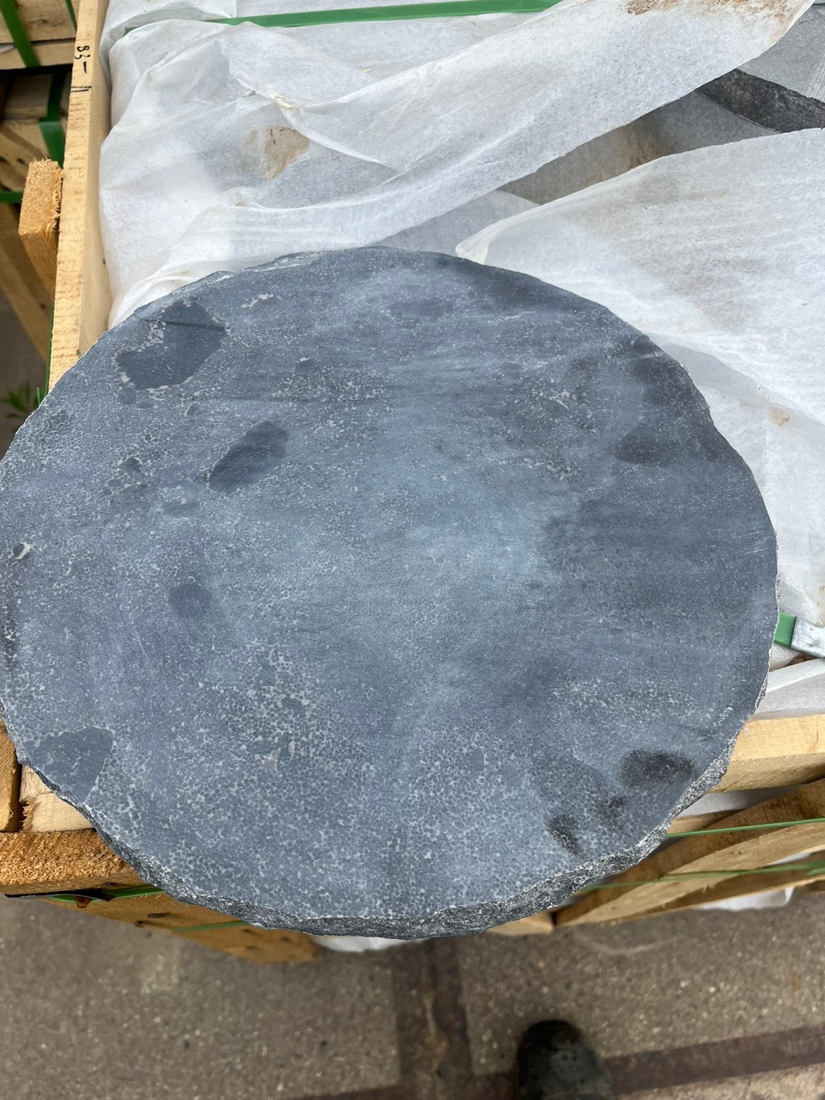 Marchepieds de 35 cm de diamètre, 3 pierres bleues épaisses, Jardin & Terrasse, Enlèvement, Neuf