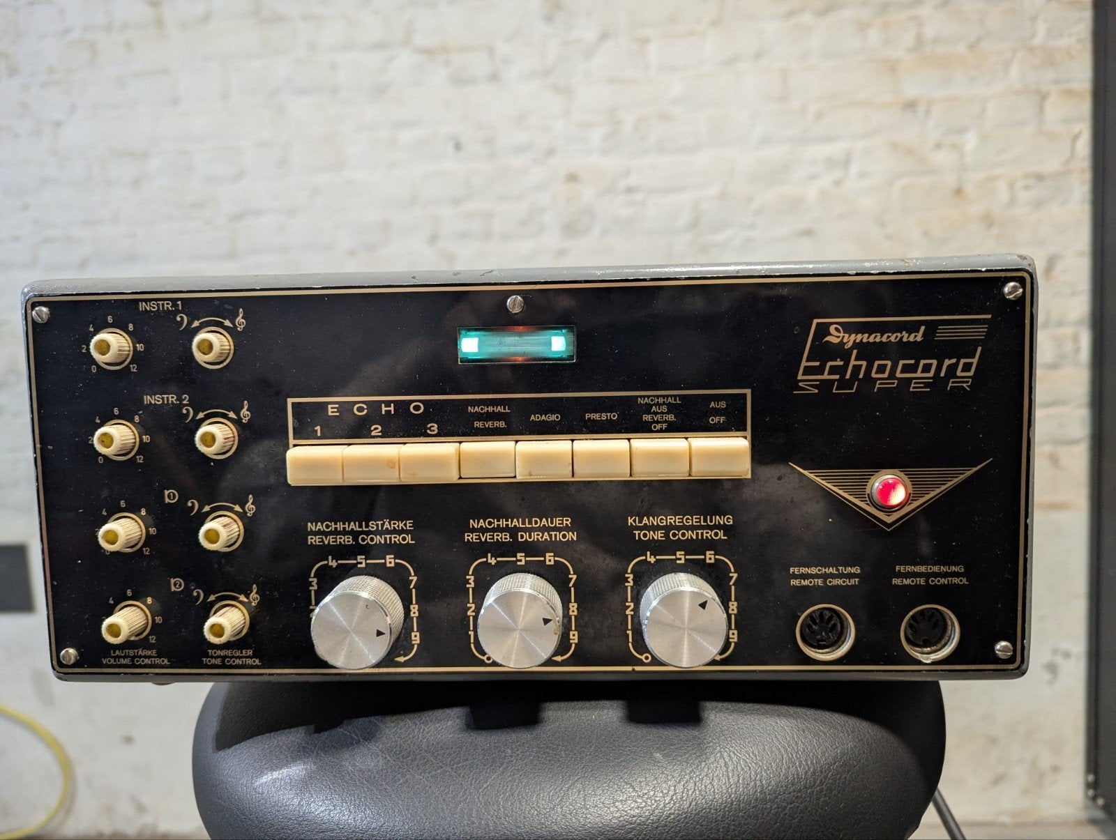 Dynacord Echocord Super S62a Vintage Buisband Echo, Ophalen of Verzenden, Gebruikt, Delay of Echo