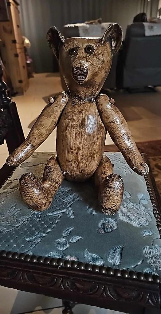 Bijzonder fraaie, antieke teddybeer. Herkomst Dordogne fr, Collections, Ours & Peluches, Enlèvement, Utilisé, Autres types, Autres marques
