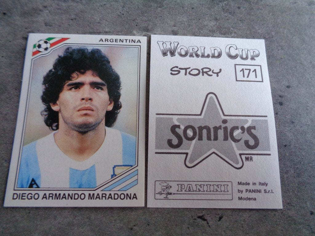 PANINI VOETBAL WORLD CUP STORY  STICKER  MARADONA 1X WK 1986, Verzenden, Nieuw, Sticker