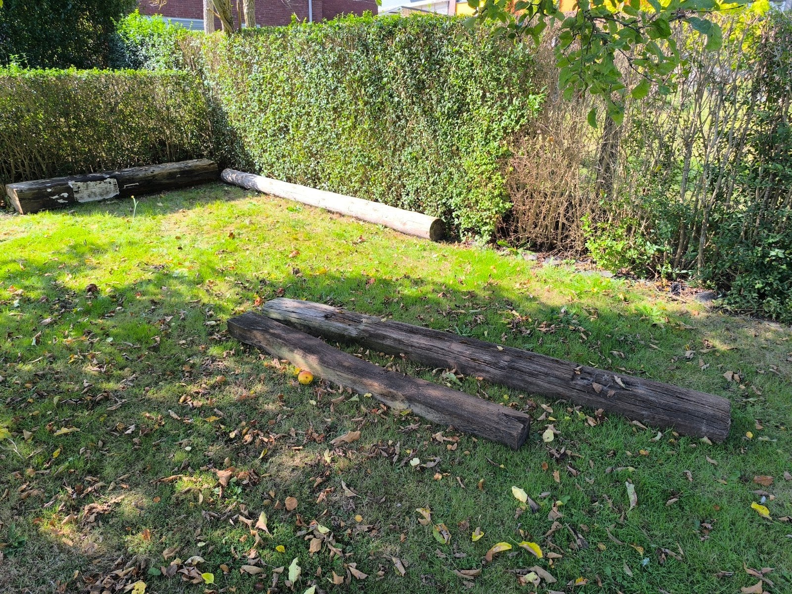 GRATIS houten balken, Ophalen