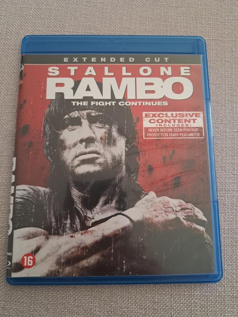 Blu ray stallone rambo, Cd's en Dvd's, Ophalen, Zo goed als nieuw, Actie