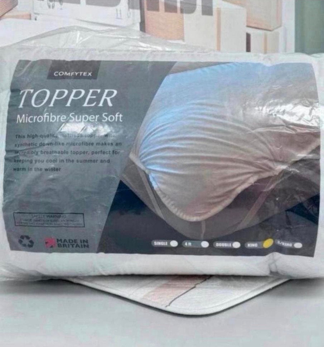 Surmatelas Comfytex surmatelas super doux pour lit king size, Maison & Meubles, Chambre à coucher | Matelas & Sommiers, Neuf, Sommier