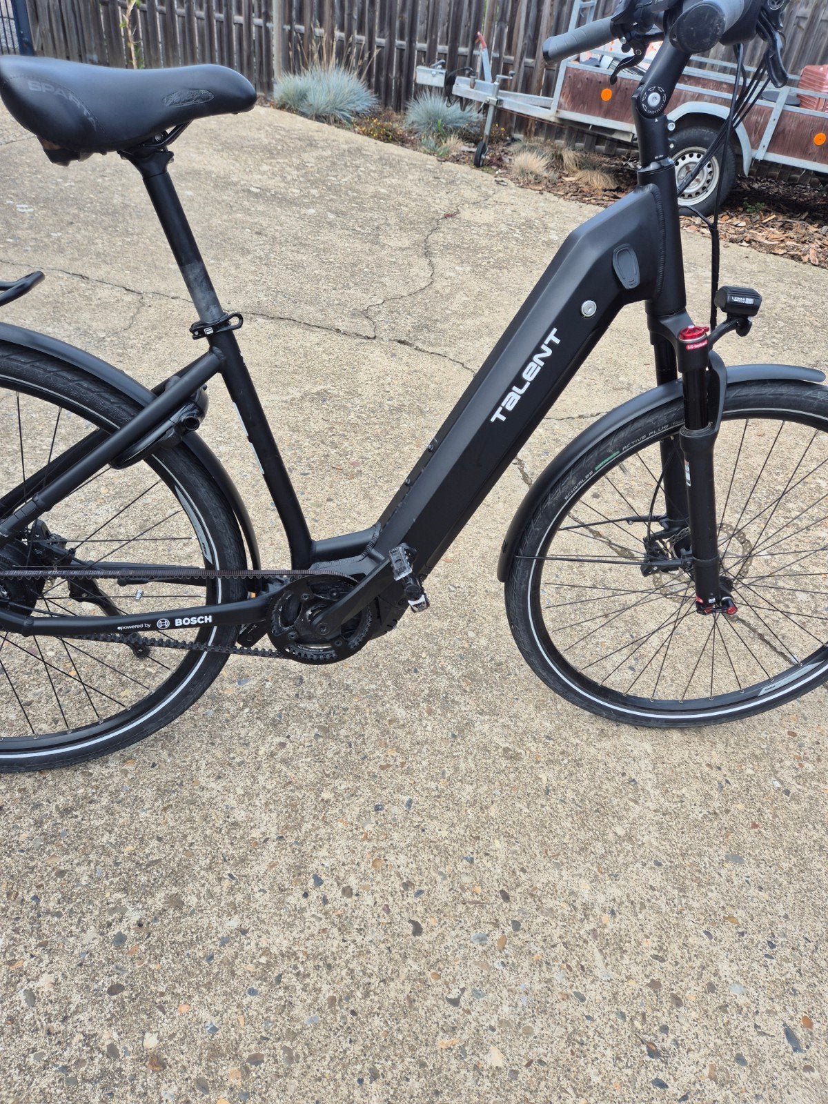 elektrisch  fiets,mat zwart  met aankoop factuur, 47 à 51 cm, Enlèvement, Comme neuf