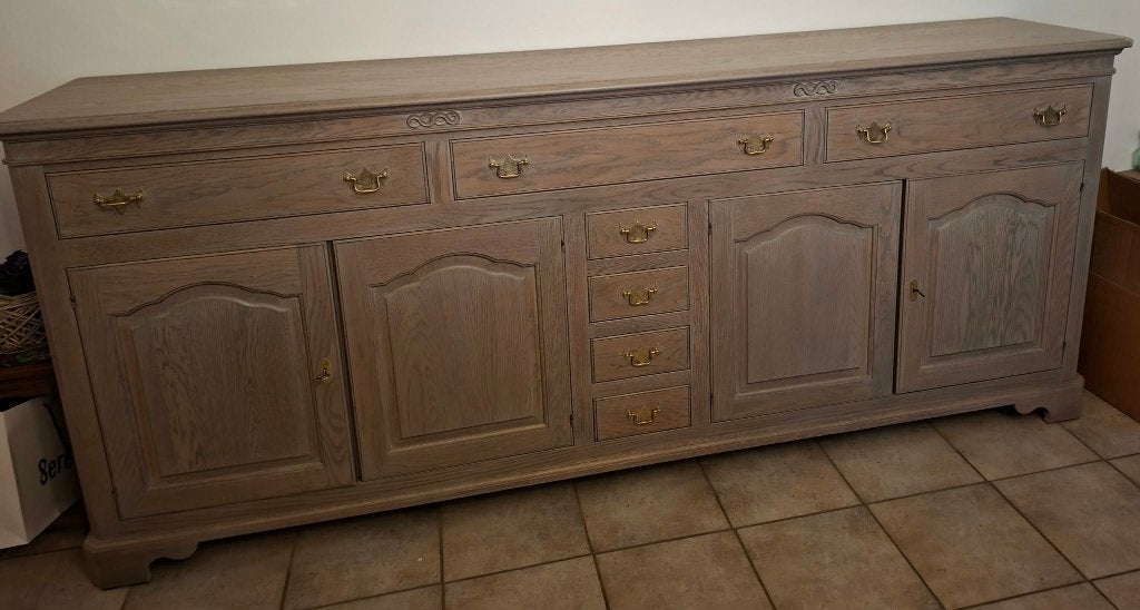DRESSOIR KAST EIK model Dublin, Ophalen, Eikenhout, Met lade(s), Zo goed als nieuw