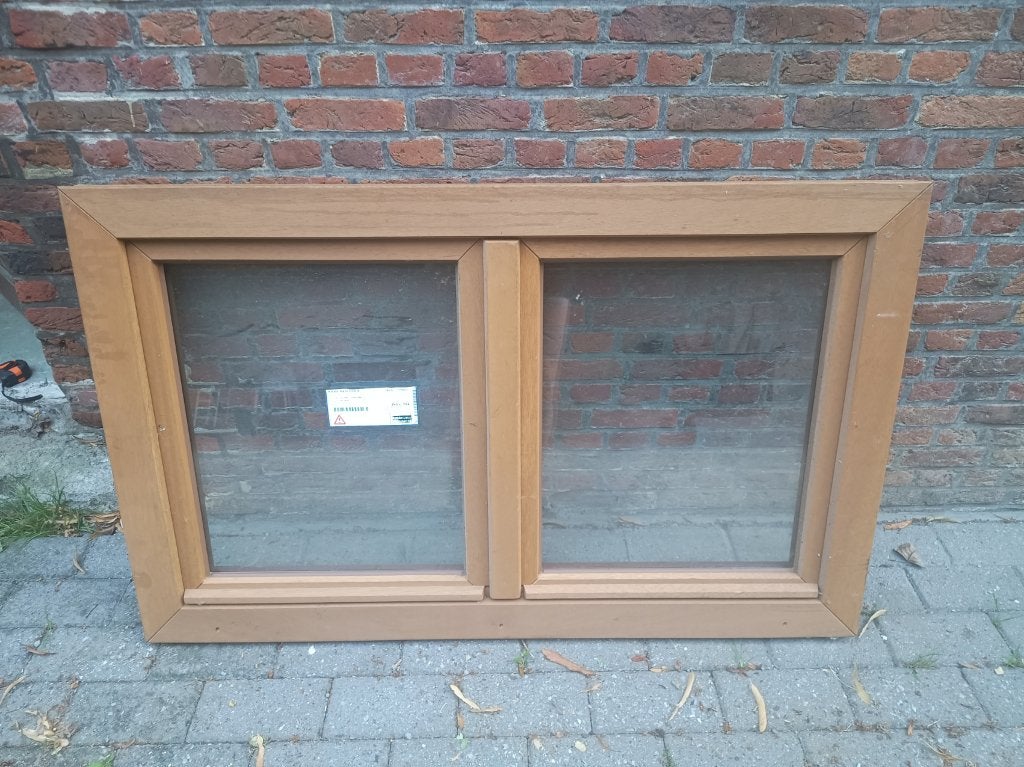Fenêtre extérieure double Meranti, Neuf, Double vitrage, Fenêtre de façade ou Vitre, Enlèvement