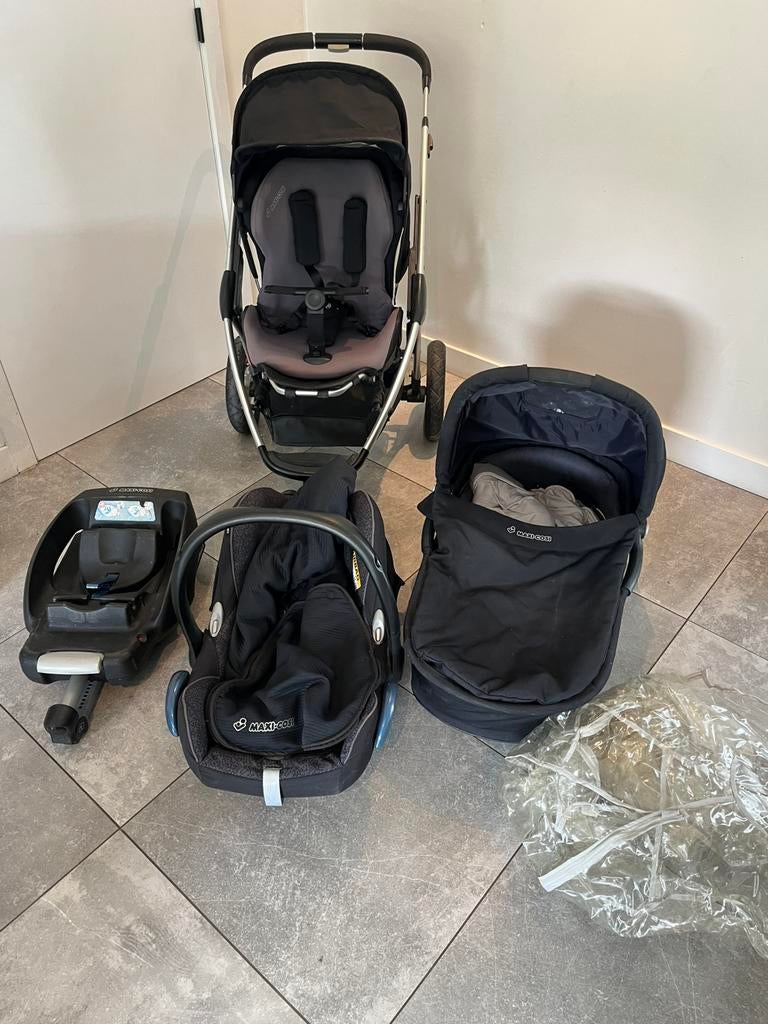 Maxi cosi kinderwagen set zwart, Pneus, Enlèvement, Utilisé, Poussette