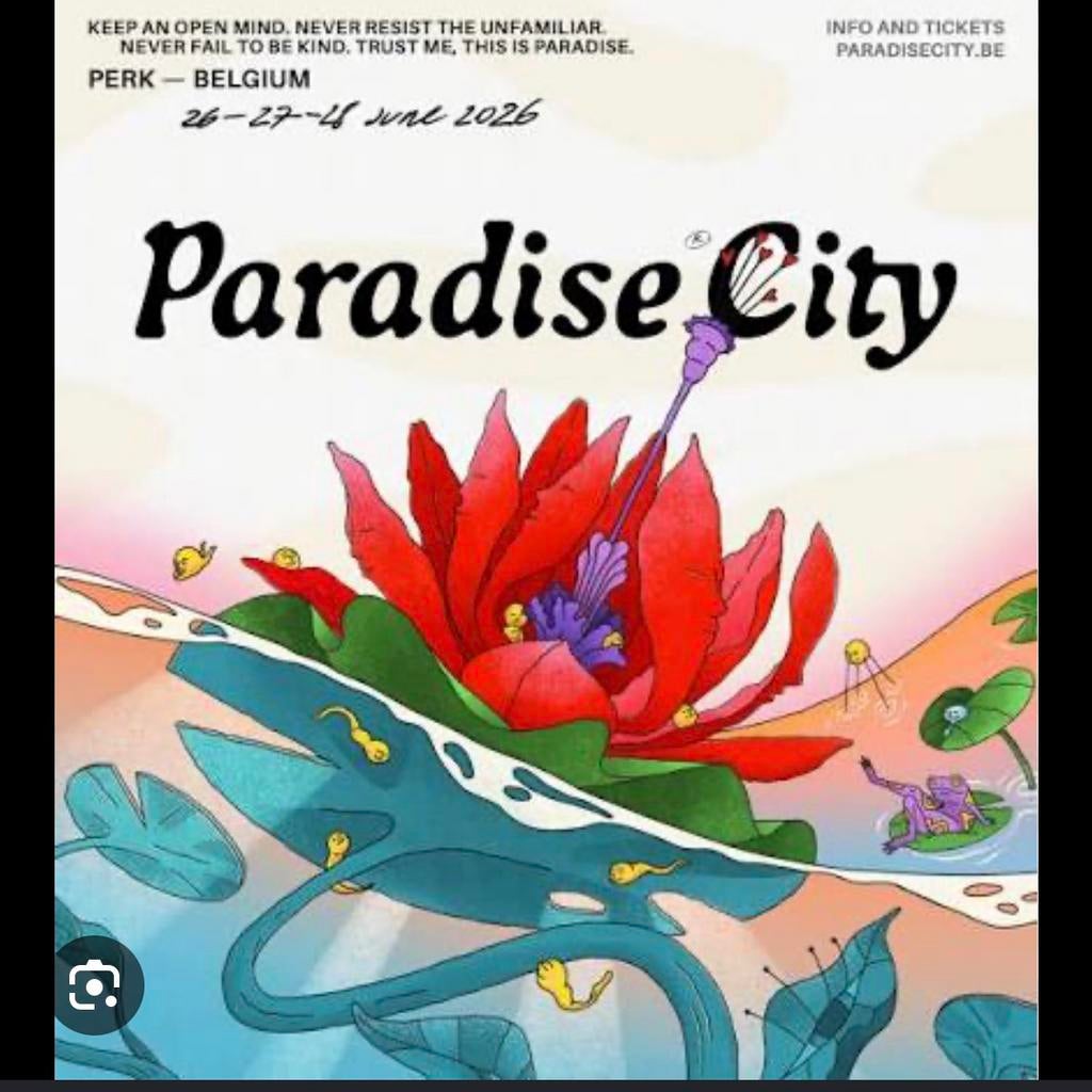Paradise City 2026 dagticket vrijdag 26/06, Ophalen, Zo goed als nieuw