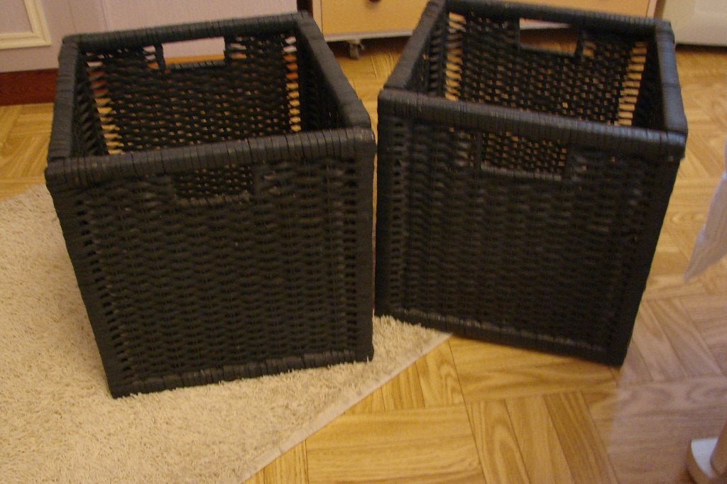 5 korven voor ikea besta-kast, Ophalen, Gebruikt, Gevlochten, Mand