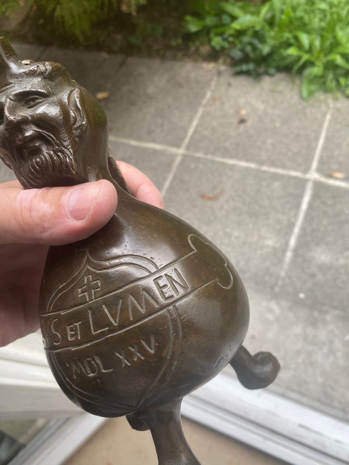 ancienne carafe en fonte pour servir du vin ?, Enlèvement ou Envoi, Bronze