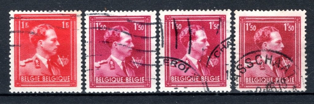 690/691 estampillé 1944 - S.M. le Roi Léopold 3, Envoi, Affranchi, Oblitéré