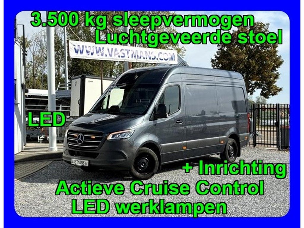 Mercedes-Benz Sprinter 317 / 41.450€ + BTW / Trekhaak 3500K, Auto's, Monovolume, Bedrijf, Diesel, Zilver of Grijs