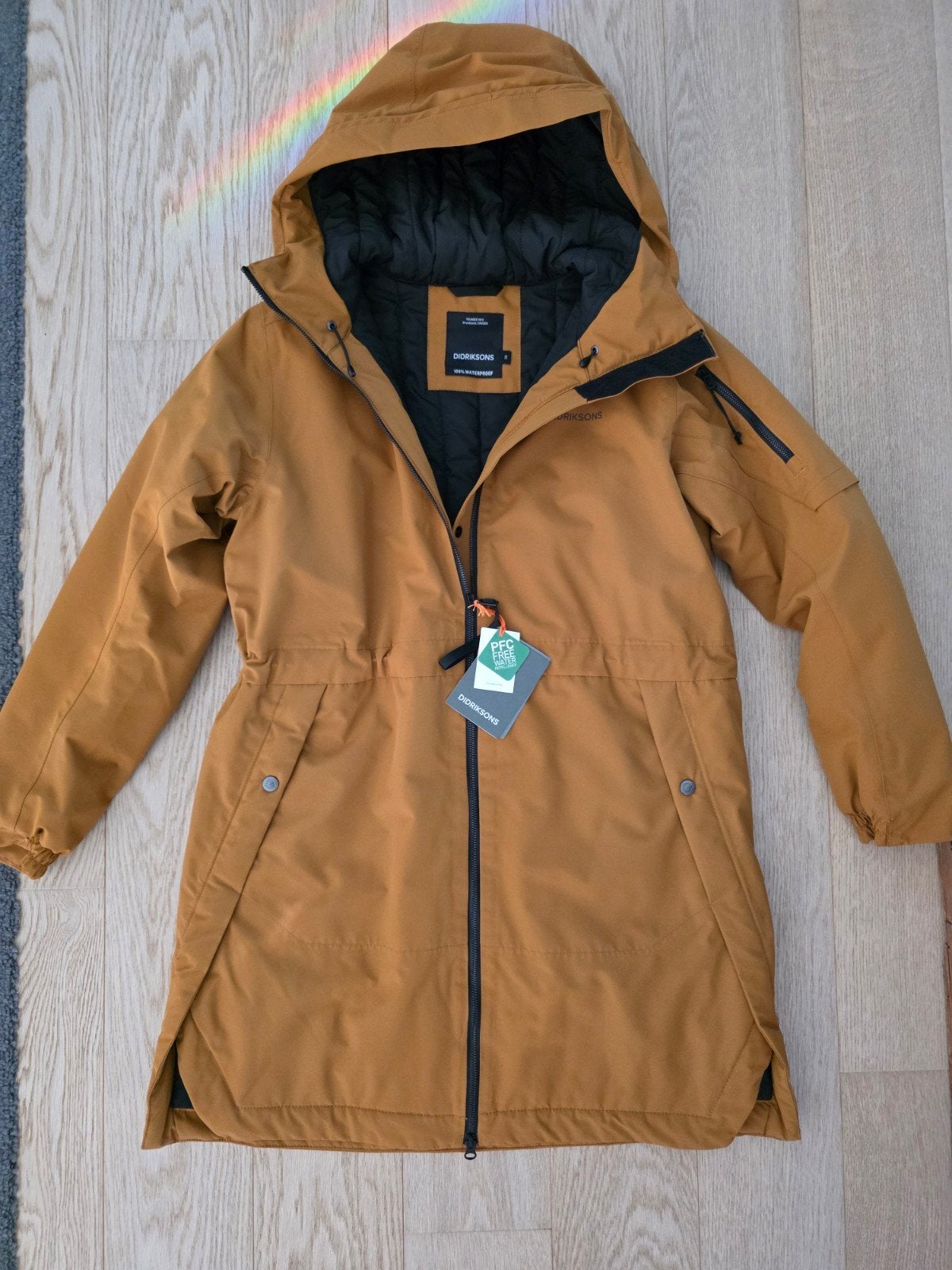 Didriksons parka, Bruin, Nieuw, Ophalen of Verzenden, Maat 36 (S)