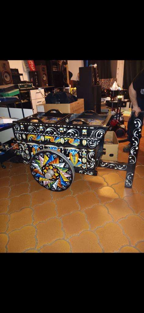 Charette décorative, mini bar, Enlèvement