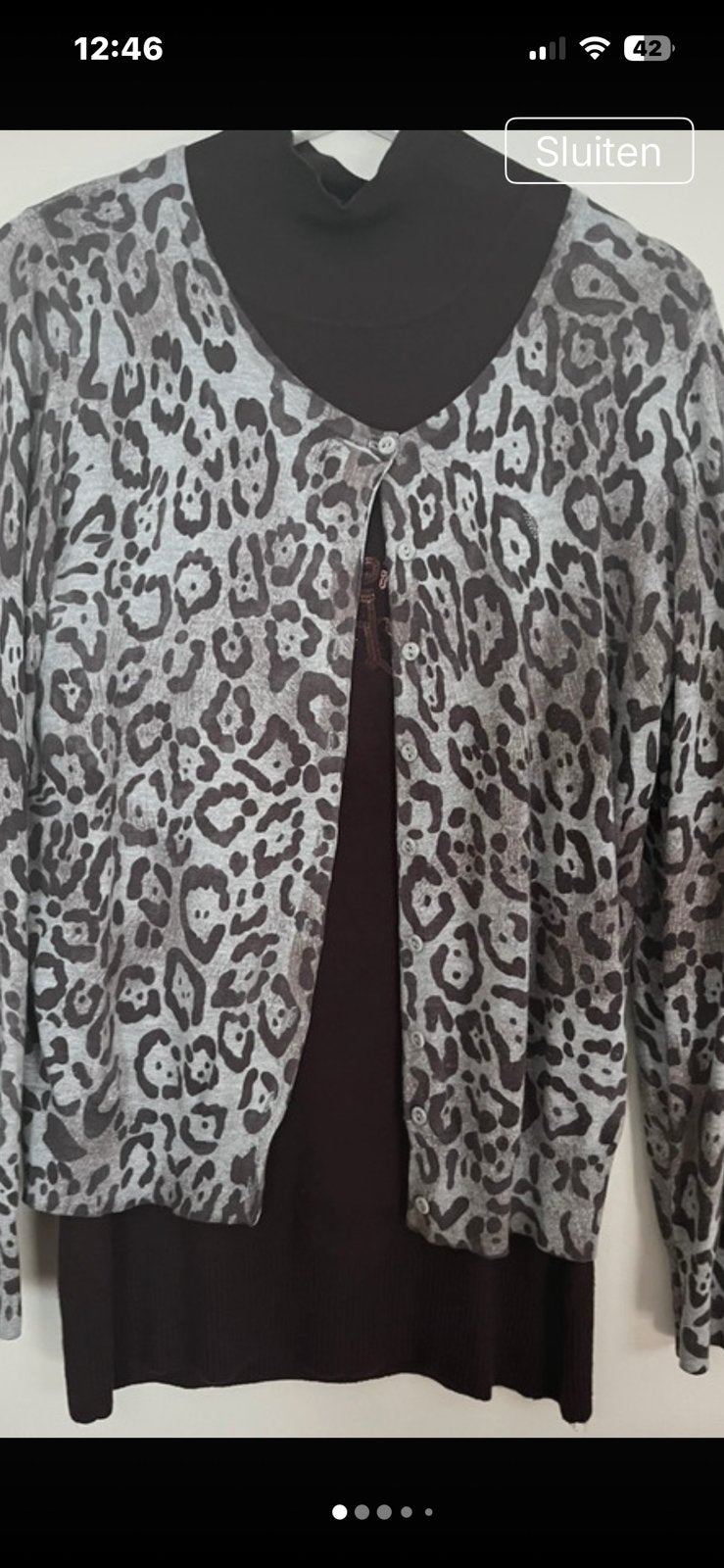Ensemble double marron de Guess, chemisier avec gilet, Vêtements | Femmes, Enlèvement ou Envoi, Porté, Taille 42/44 (L), Brun