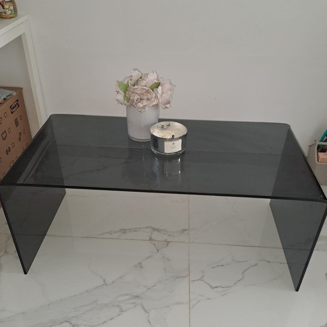 Table basse en verre, Maison & Meubles, Enlèvement, Comme neuf, Verre