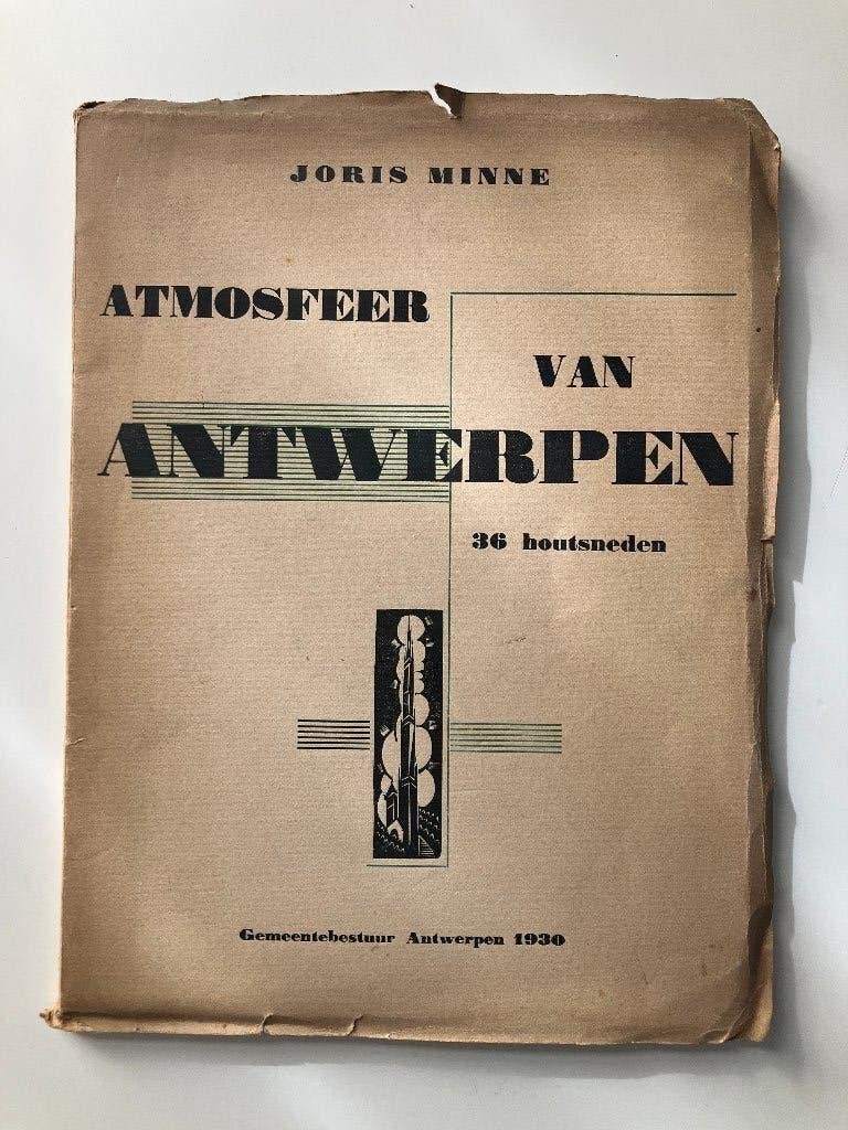Joris Minne - Atmosfeer van Antwerpen (36 houtsneden), Boeken, Ophalen
