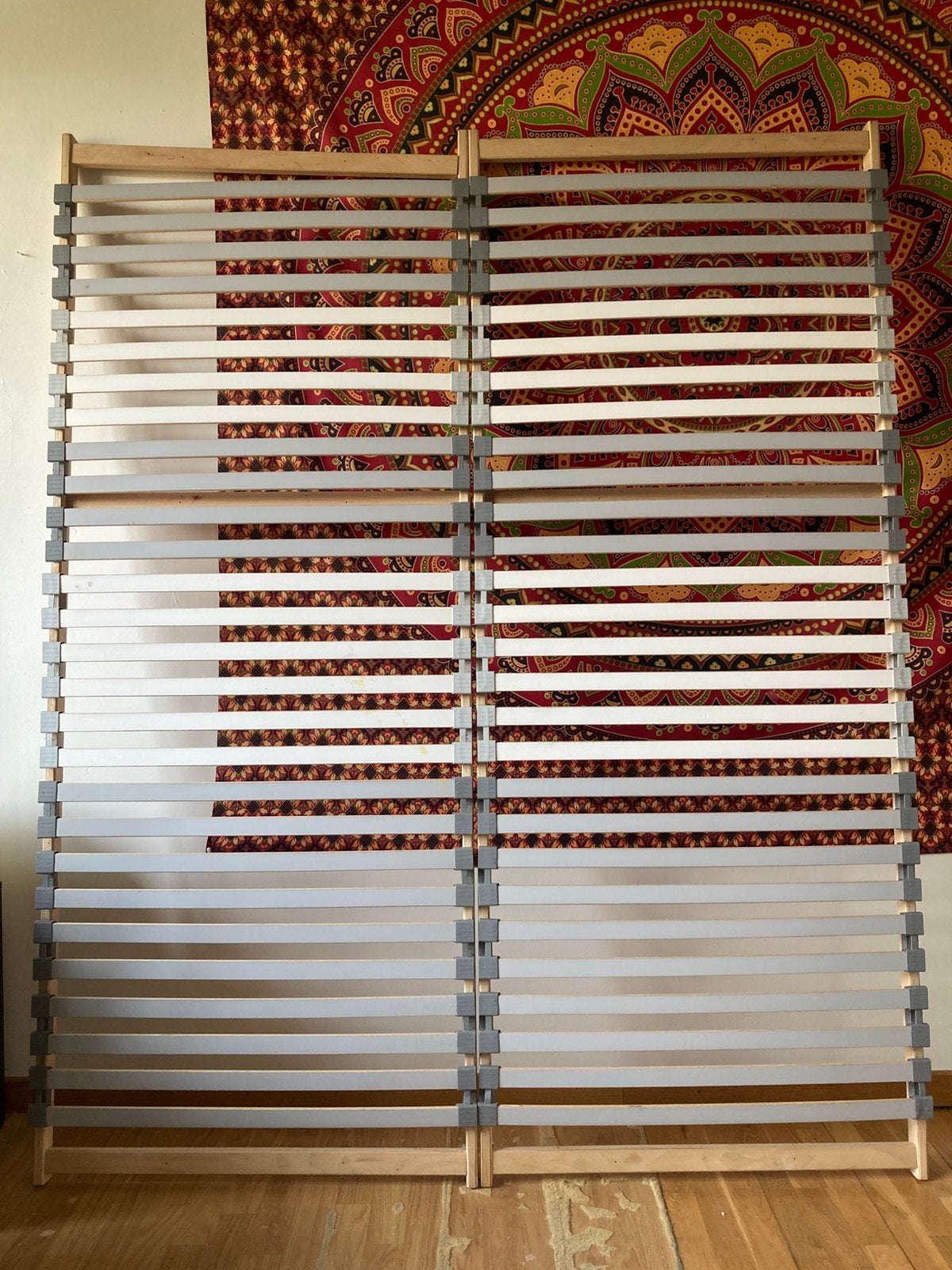 2 lattes de lit en bois 80cmx200cm, Ophalen, Gebruikt, Tweepersoons, 80 cm