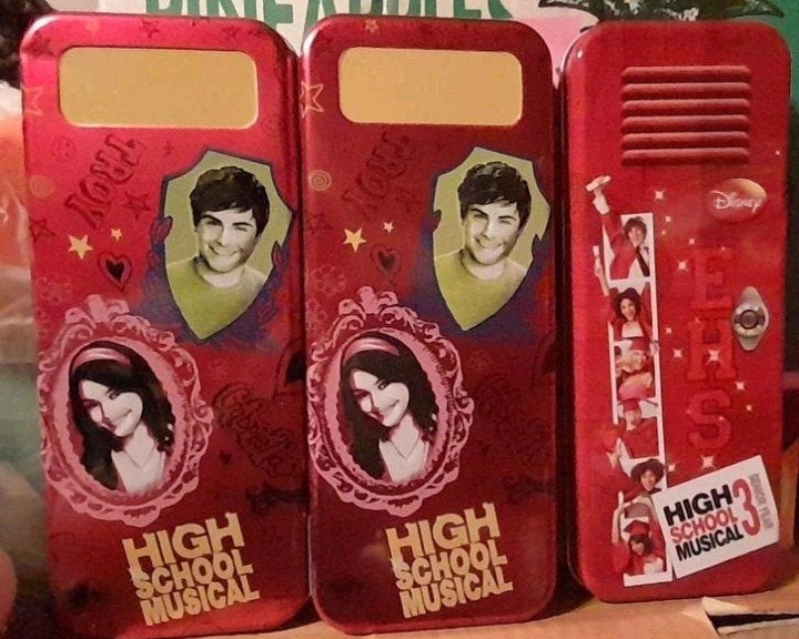 3 blikken pennendoos van high school musical, Ophalen of Verzenden, Zo goed als nieuw
