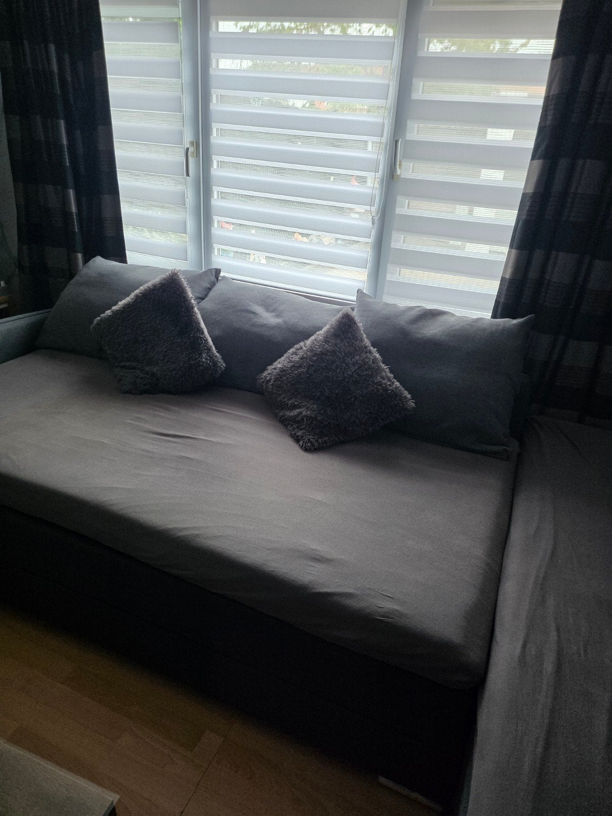 slaapbank gratis, Huis en Inrichting, Slaapkamer | Boxsprings, Ophalen, Gebruikt, Grijs