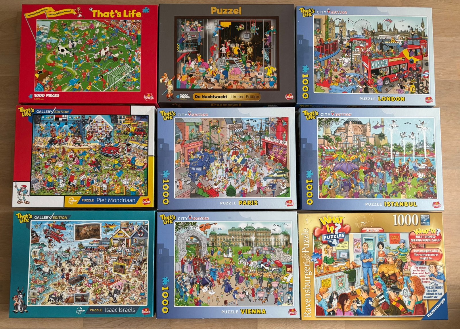 Puzzels 500-1000-1500-2000 stukjes, Ophalen of Verzenden, Zo goed als nieuw, Legpuzzel