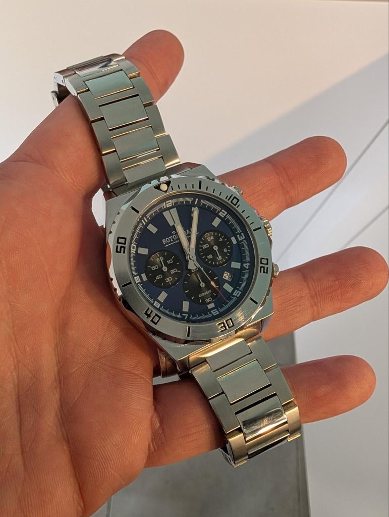 Herenhorloge Rotorcraft Robusto RC6601, Staal, Staal, Polshorloge, Nieuw