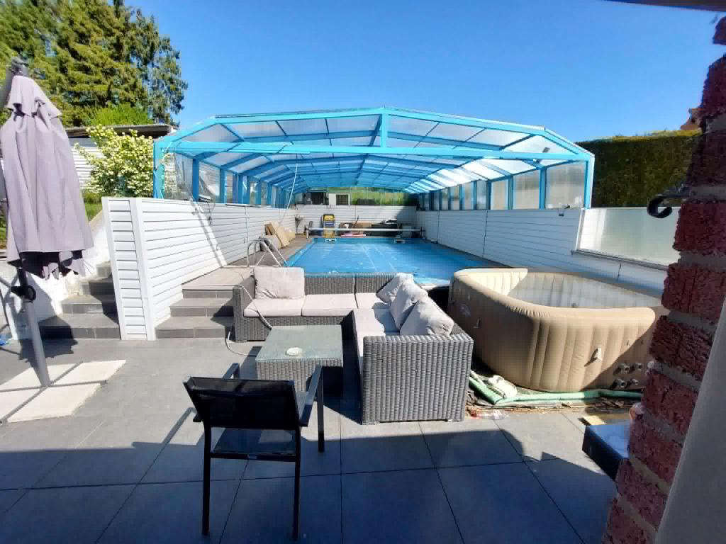 maison 4 façades avec piscine couverte - Hamois, 120 m², 1000 à 1500 m², Namur (ville), Hamois