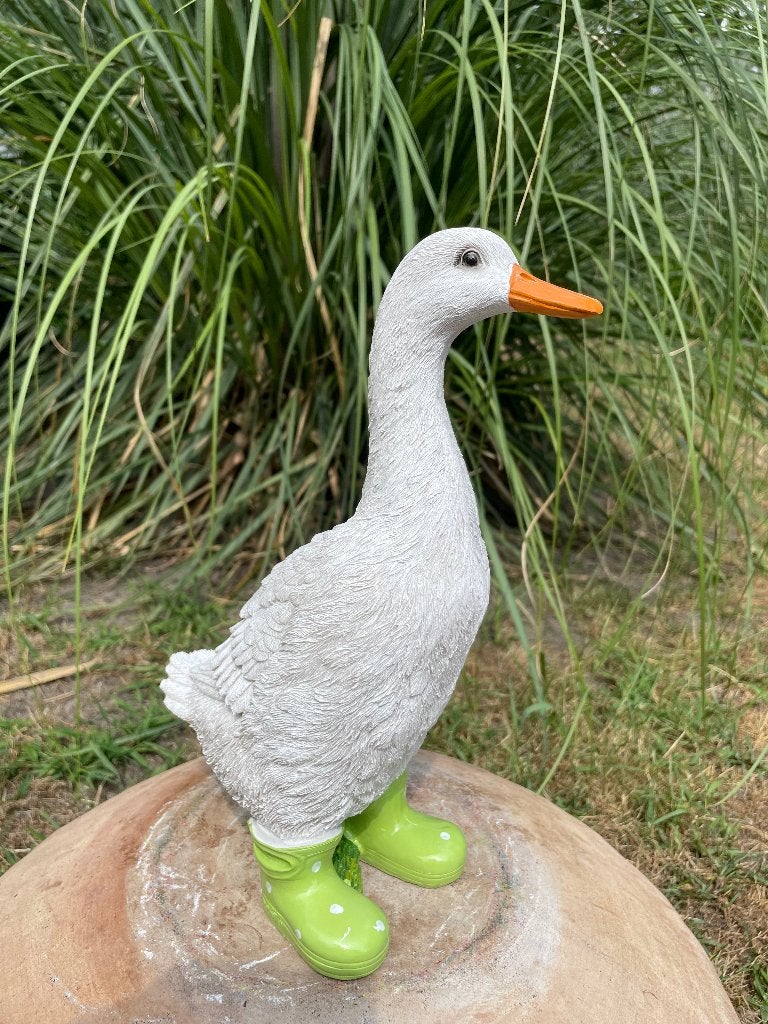 Bottes Goose vertes, jardin, étang, cadeau 30cm, Enlèvement ou Envoi, Neuf, Synthétique, Animal