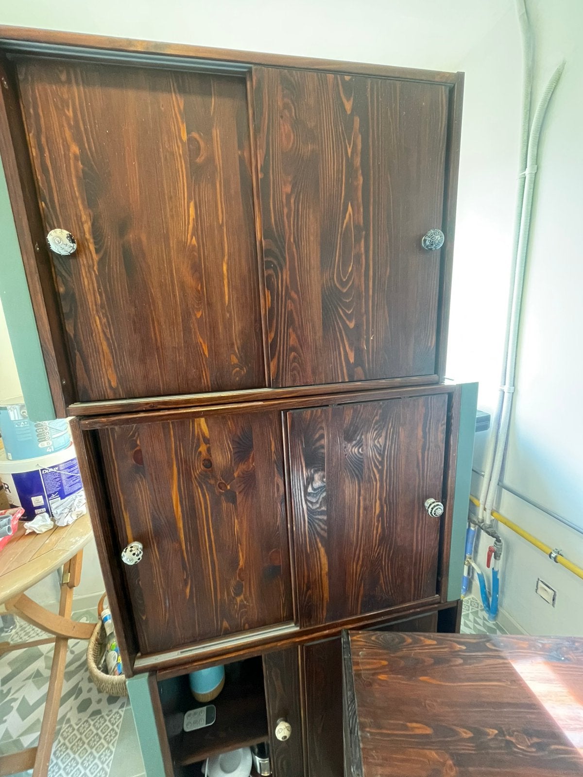 Lot de 4 meubles Ikea customisé Ivar, Enlèvement, Comme neuf, Pin