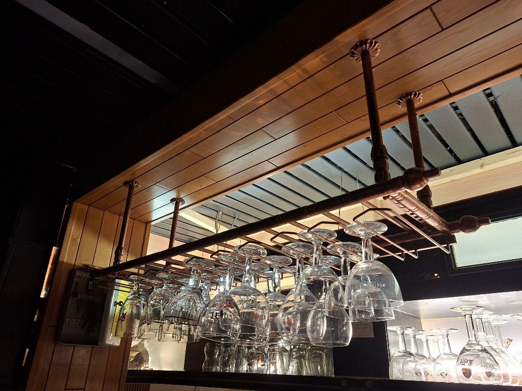 Support verres, Enlèvement, Utilisé, Installation pour bar