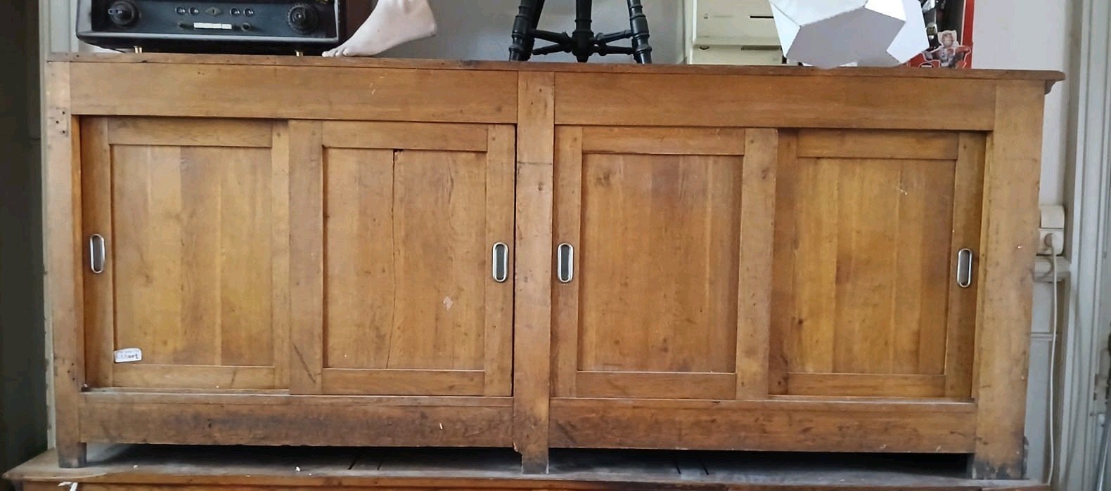 Buffet, meuble de rangement en bois, Maison & Meubles, Enlèvement, Métal