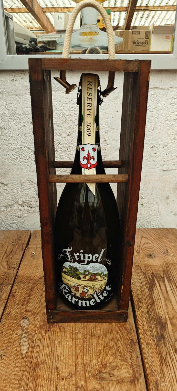 Tripel Karmeliet 2009 fles 1,5 l, Verzamelen, Biermerken, Ophalen, Zo goed als nieuw, Flesje(s), Overige merken